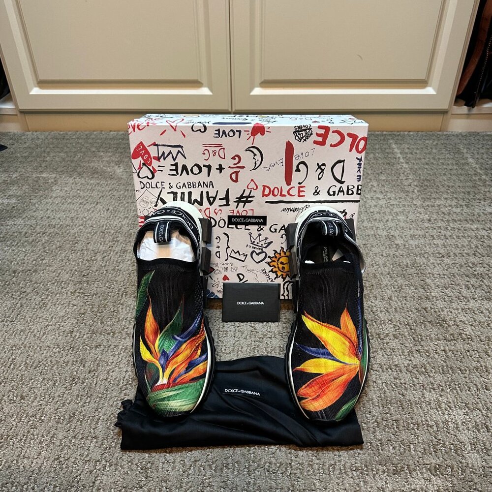 Dolce & Gabbana Men's Sorrento Slip on Sneakers - Size 45